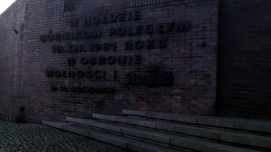 W hołdzie górnikom poległym 19 XII 1981 r. w obronie Wolności i Solidarności