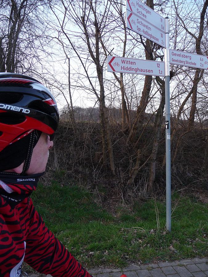 Radwegs dookoła Wuppertalu przez Gevelsberg