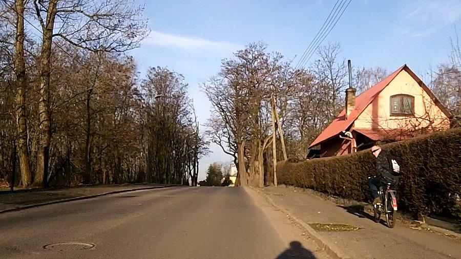 Rowerzysta na Bielszowickiej