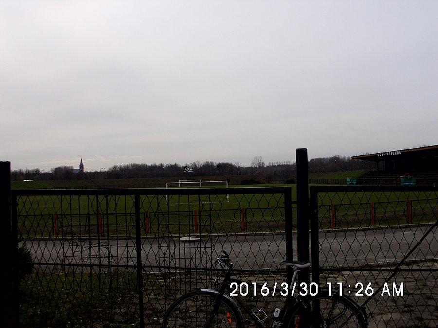 Stadion GKS Rozbark i Kościół pod wezwaniem Świętego Jana Nepomucena w Łagiewnikach