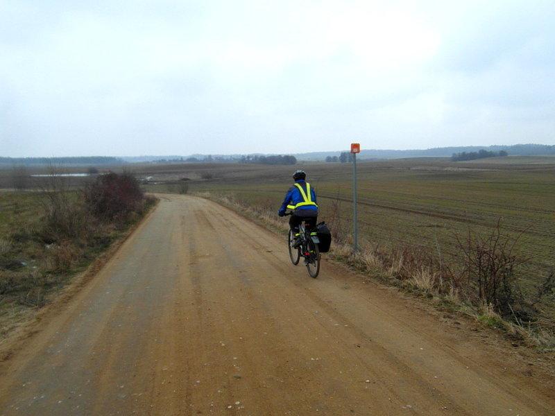 Szlak Green Velo -z Lidzbarka Warmińskiego do Bartoszyc -kierunek Krawczyki