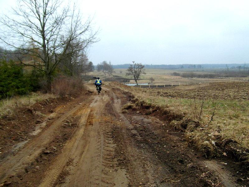 Szlak Green Velo -z Lidzbarka Warmińskiego do Bartoszyc -w kierunku Galin