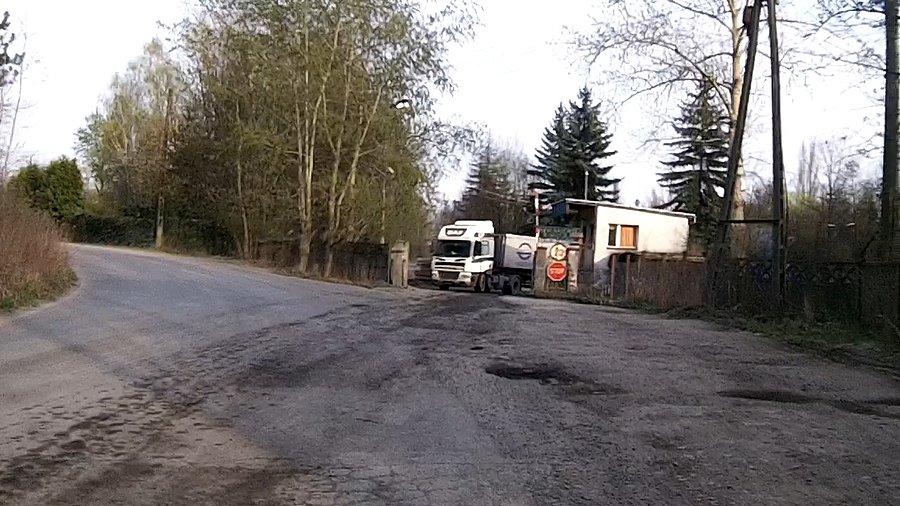 Wyjazd z kopalni