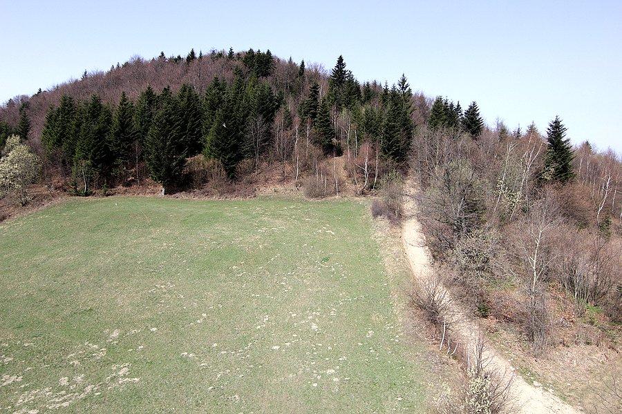 Końcówka podjazdu na Jaworz