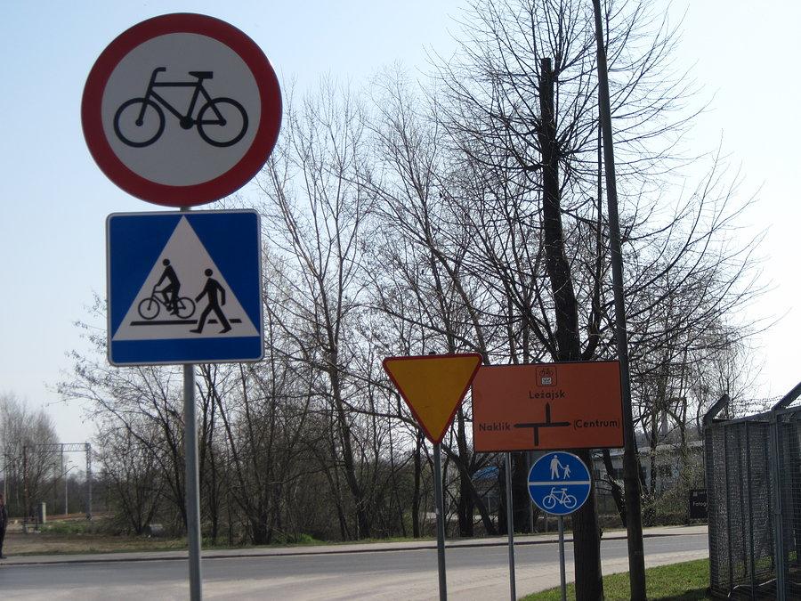 Znakowe rozkminy rowerzysty