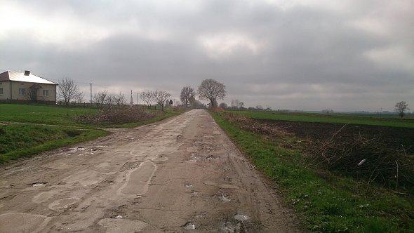Dziury na drodze Grabowiec Miączyn