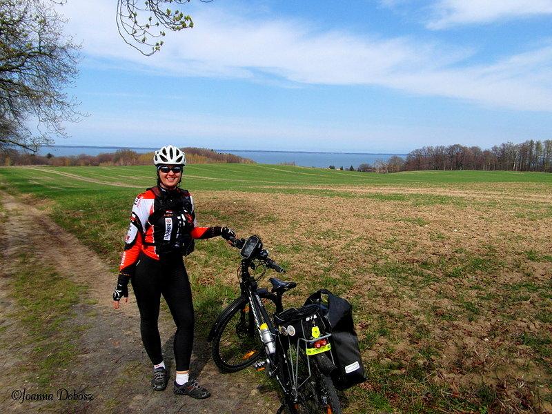 Na szlaku Green Velo- Elbląg - Frombork - widok na Zalew Wiślany