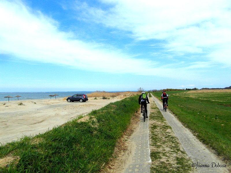 Na szlaku Green Velo- Elbląg - Frombork - plaża w Kadynach