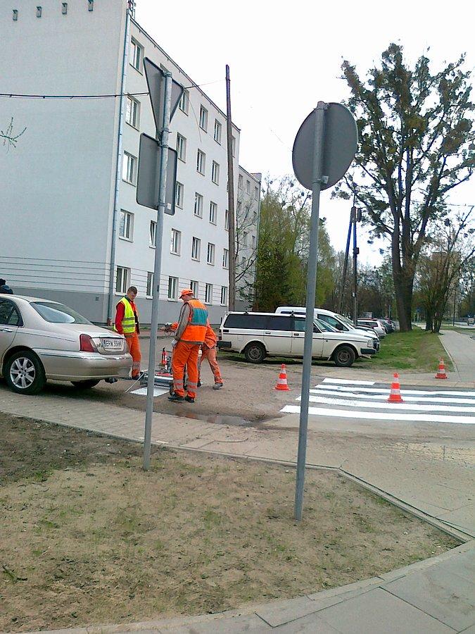 Bo panowie malują pasy
