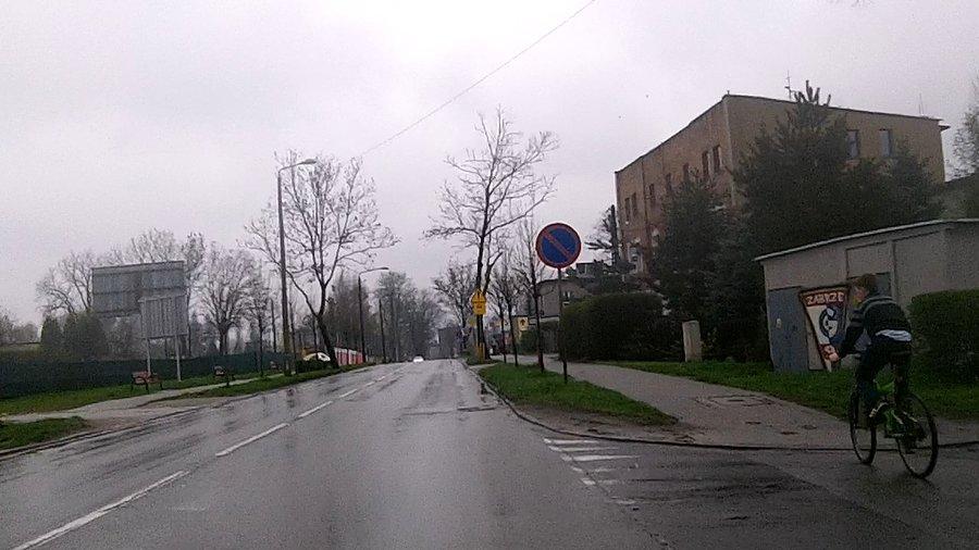 Jeden z niewielu bikerów