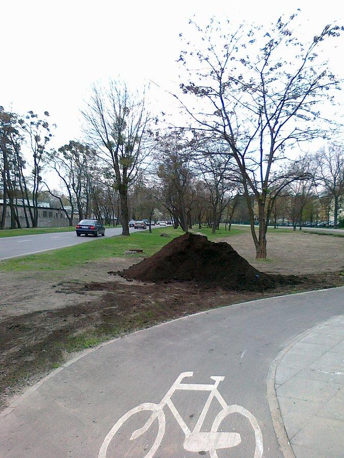 Będzie nowy trawnik przy ddr