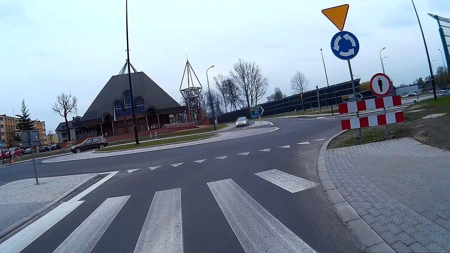 Na rondzie na Jagiellońskiej