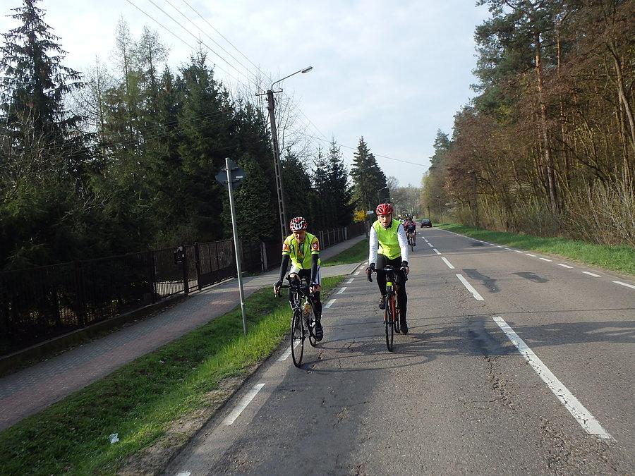 Wojtek i Darek na trasie (Brevet 200, Pomiechówek)