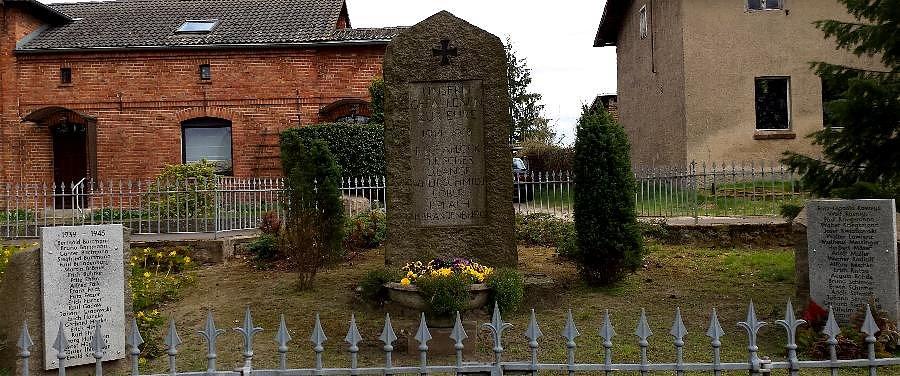 Pomnik poświęcony mieszkańcom wsi poległym w I wojnie światowej w Lebehn