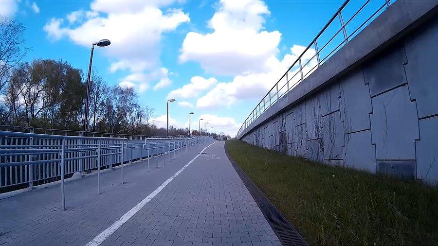 Podjazd na wiadukt przy DTŚce