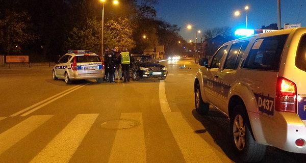 Kolizja na skrzyżowaniu Zamkowej i Warszawskiej