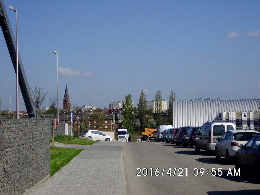 Panorama centrum Świętochłowic spod wież wyciągowych KWK Polska