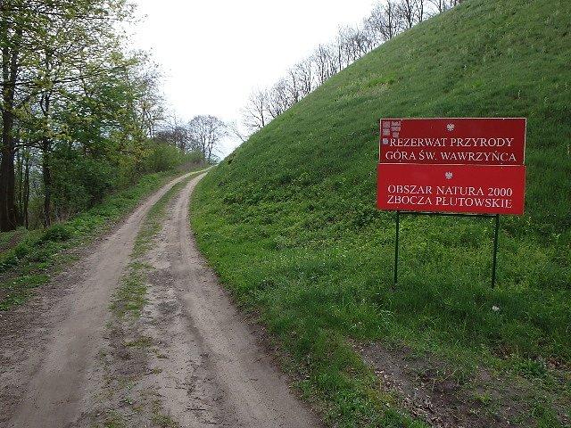 Ścieżka u podnóża góry św. Wawrzyńca