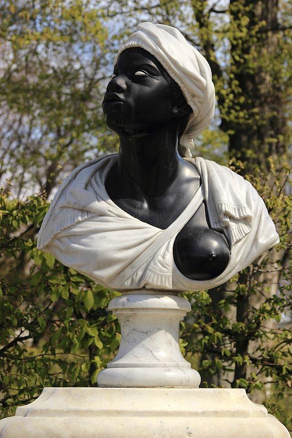 Popiersie murzynki w Parku Sanssouci