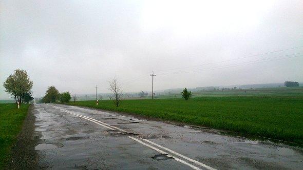 Dziury na drodze Piotrków Piaski