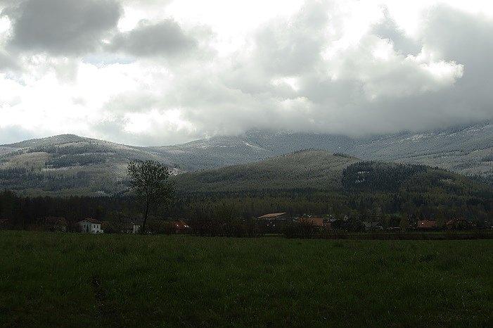 Widok na Karkonosze