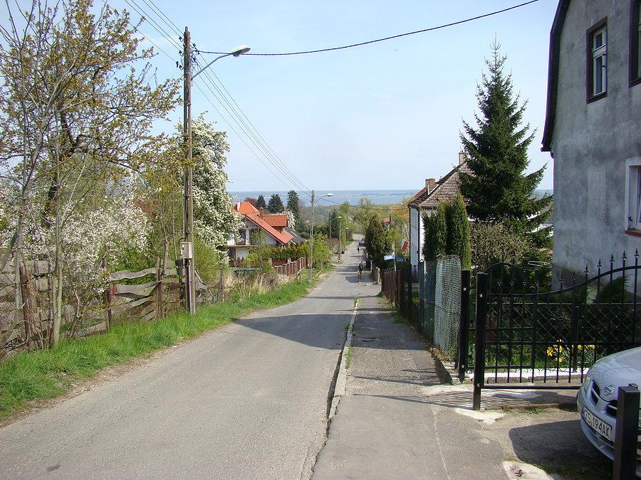 Widok i na Odrę i jezioro Dąbie z ul. Warszawskiej