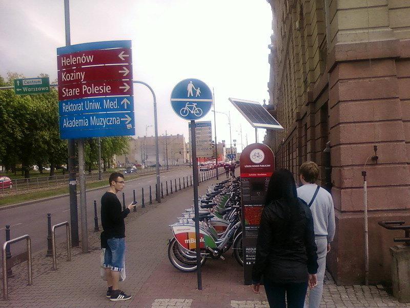 Stacja ŁoRP nieopodal Manufaktury