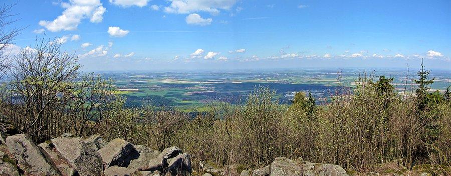 Panorama - widok ze szczytu na północ