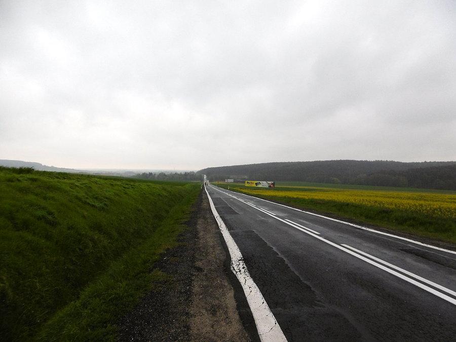 Jeden z pierwszych trudnych podjazdów