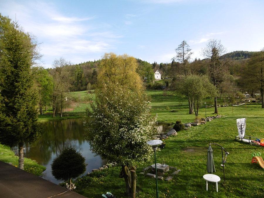 W hotelu, widok z okna