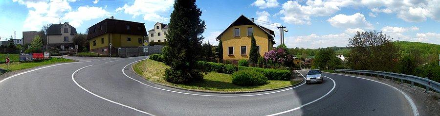 Děhylov. Nieudana panorama na podjeździe