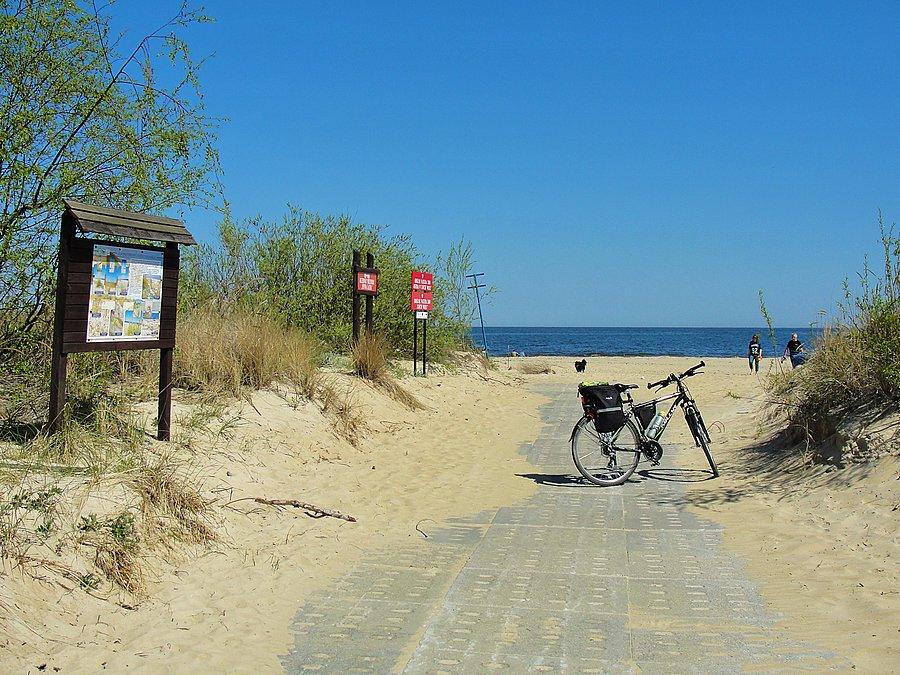 Wycieczka nad morze. Mikoszewo- plaża