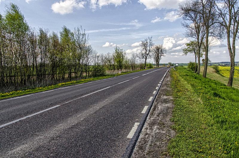 Droga nr 19 przed Kraśnikiem