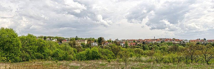 Panorama starego miasta w Sandomierzu