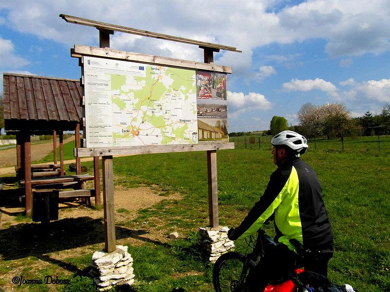 Z miejscowości Żarki kierujemy się na asfaltową drogę dla rowerów