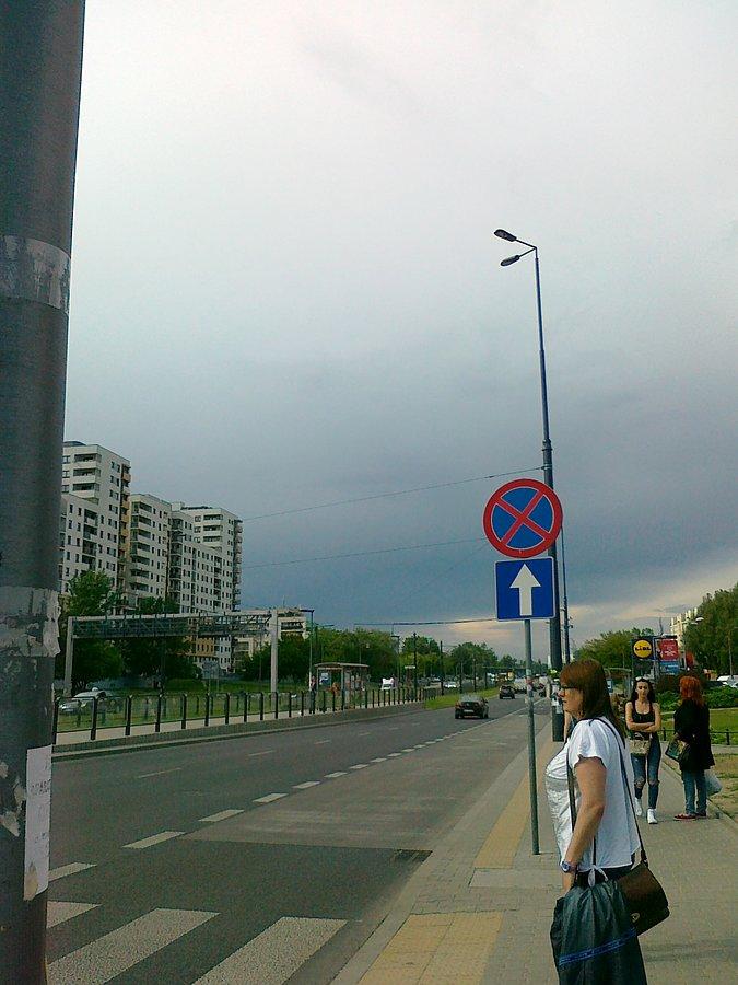 Chmury poszły nad Bielany