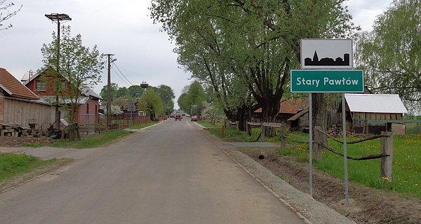 Nowy asfalt w Starym Pawłowie
