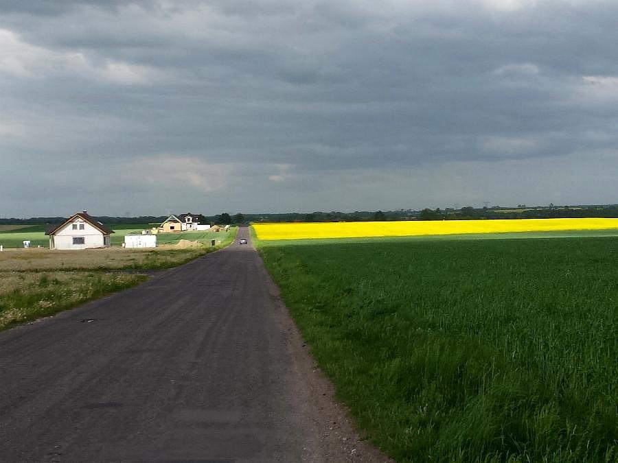 Ostanie słońce podczas dzisiejszej jazdy