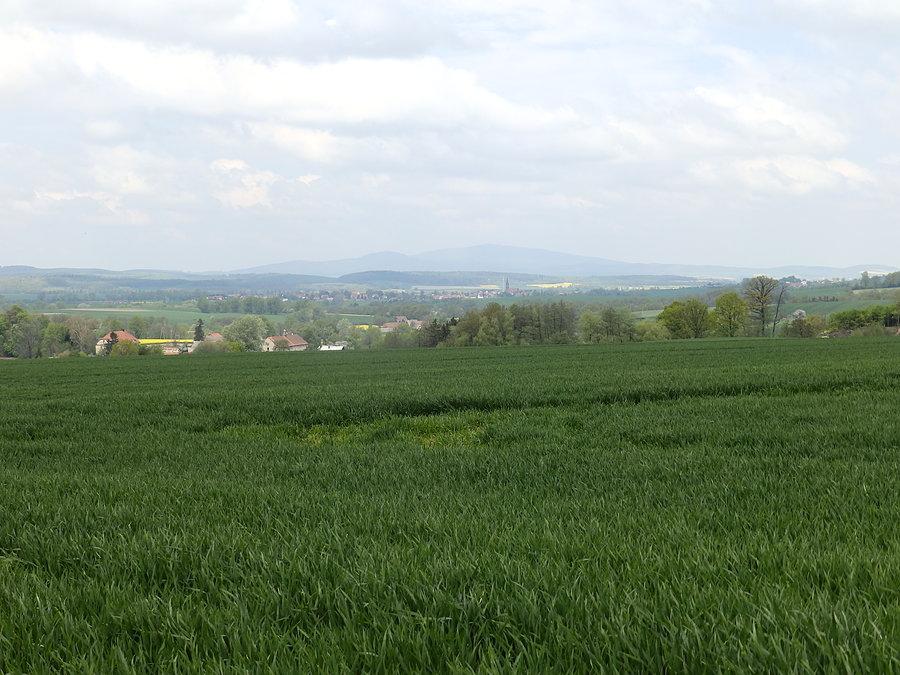 Widok na Niemczę i Masyw Ślęży