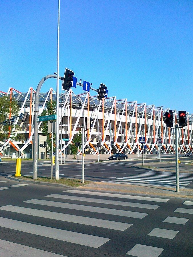 Stadion Jagiellonii. Z wierzchu wyglada jak wyglada. W środku podobno jest pięny