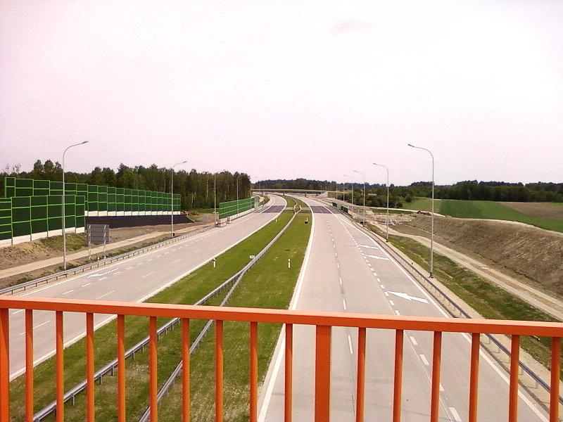 Widok z ul. Kolumny na A1