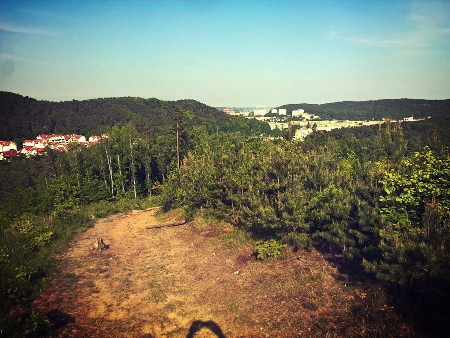 Piękny widok a punktu na pustkach cisowskich