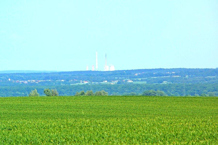 Elektrownia Rybnik z okolic Pawłowa