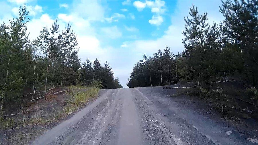 Podjazd na starą hałdę w Makoszowach