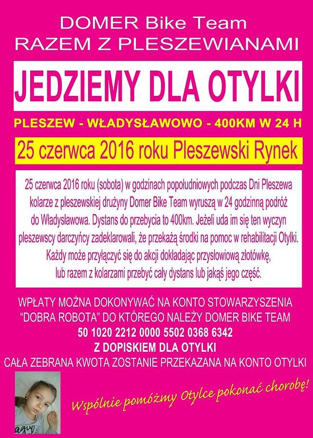 Akcja charytatywna Jedziemy dla Otylki Pleszew