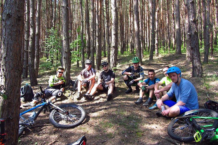 Grupowo w bikeparku