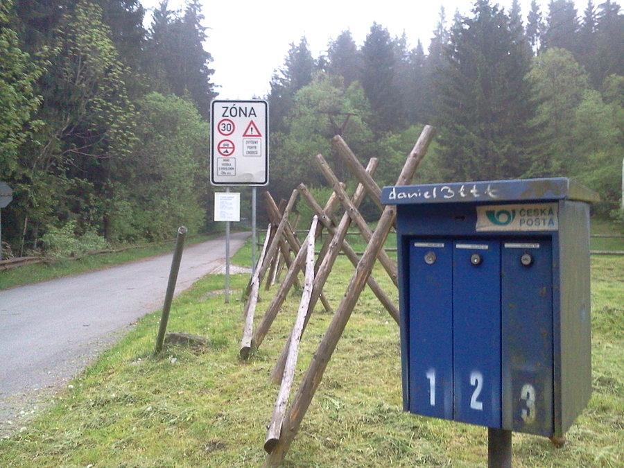 Początek podjazdu na Łysą