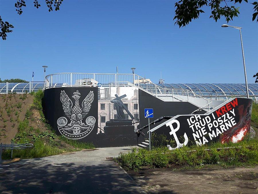 Powstańczy mural na Żoliborzu