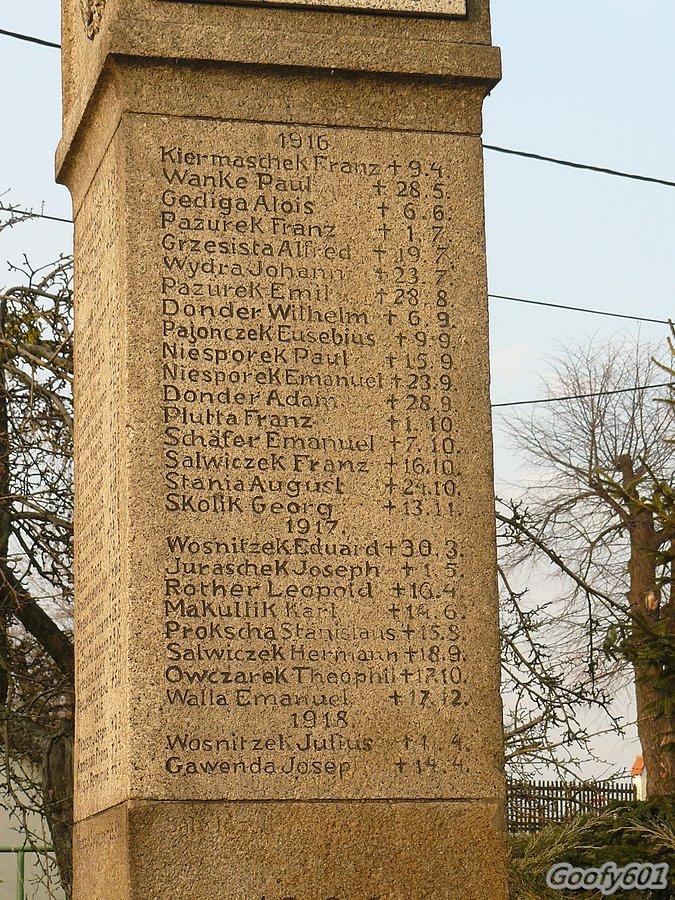 Pamięci poległych w I Wojnie Światowej