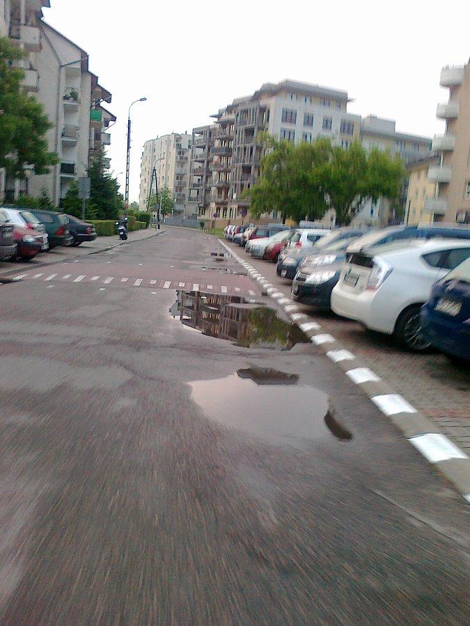 Wczoraj była burza, a w nocy jeszcze popadało